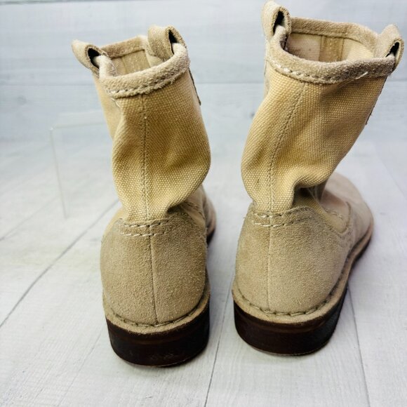 Clarks Cabaret Stage Sand Suede Womens Ankle Boots Slouchy Block Heel Size 6.5 - Picture 10 of 14
